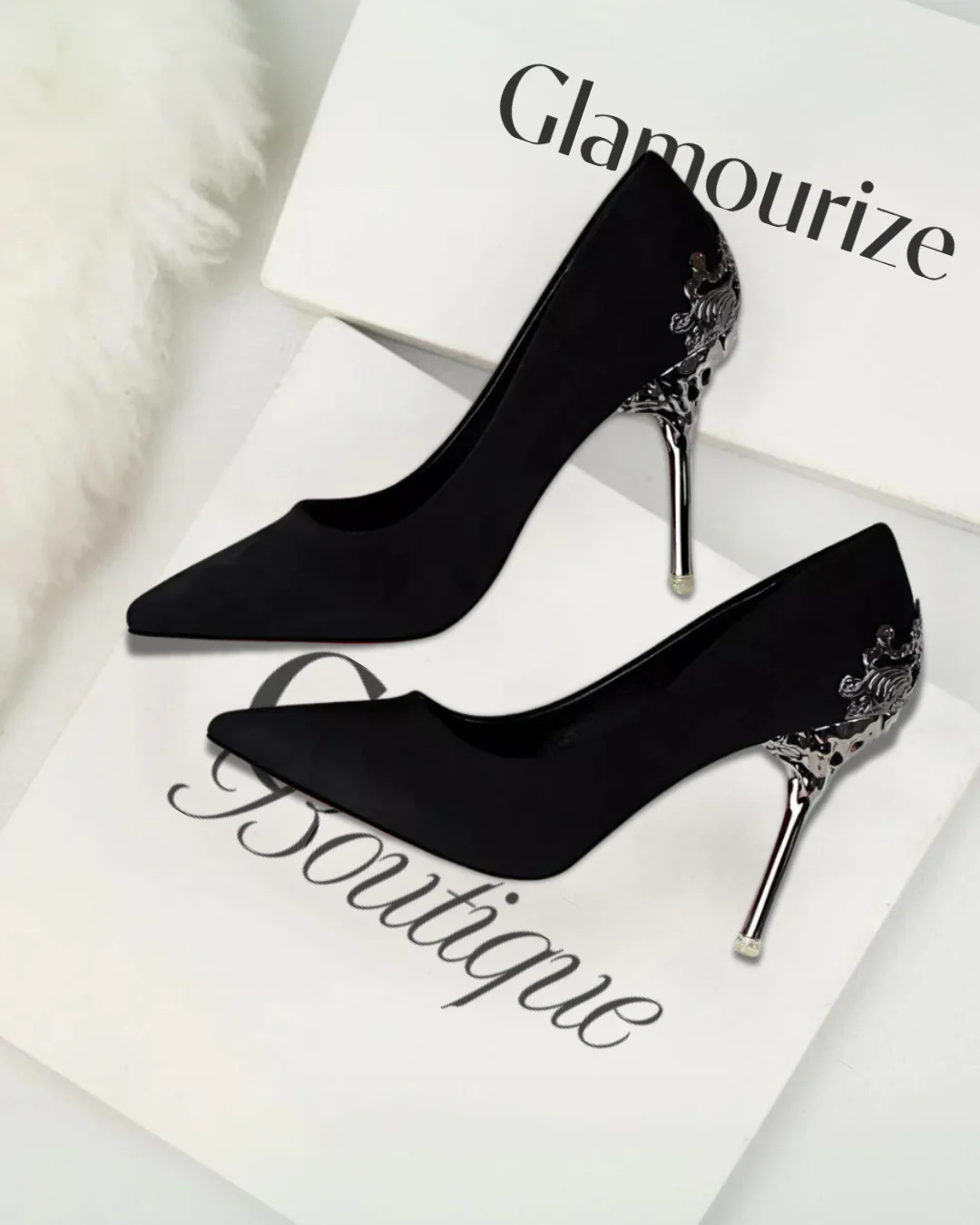 Lumière™ Hollow Suede Heels