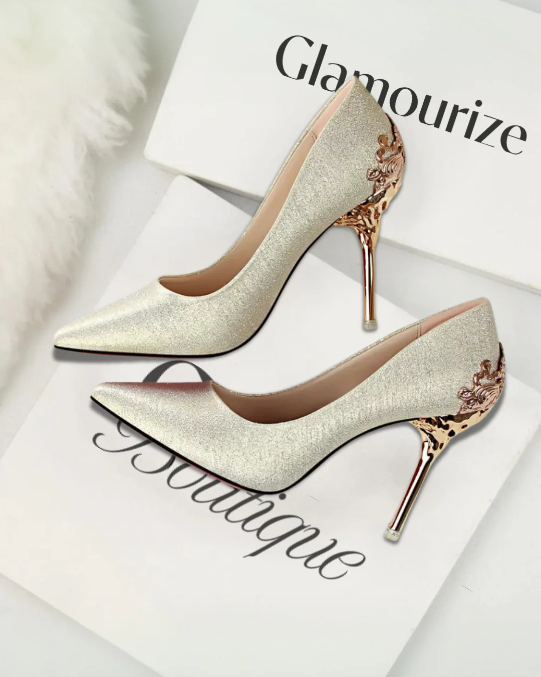 Lumière™ Hollow Suede Heels