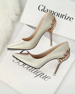 Lumière™ Hollow Suede Heels