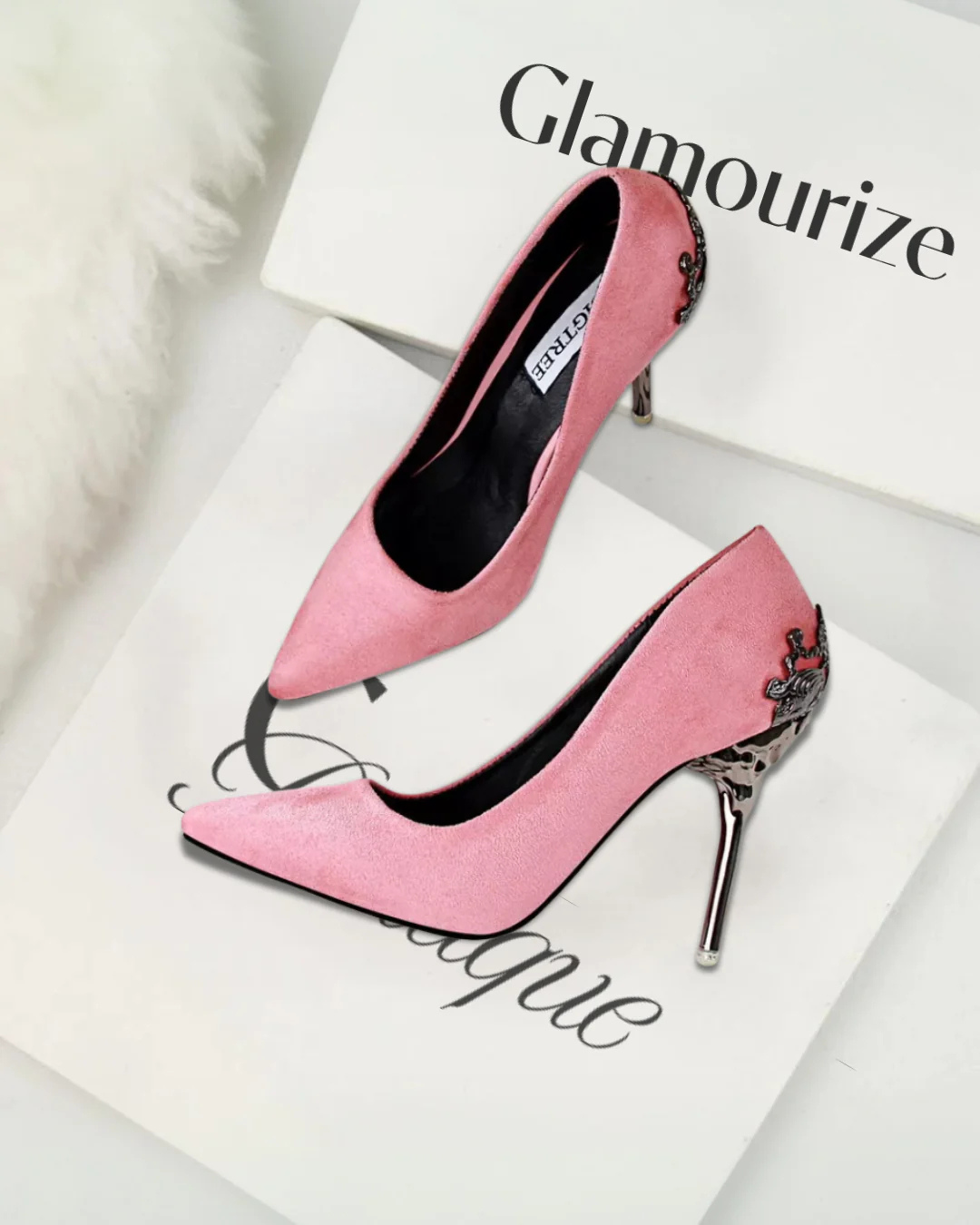 Lumière™ Hollow Suede Heels