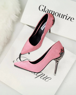 Lumière™ Hollow Suede Heels