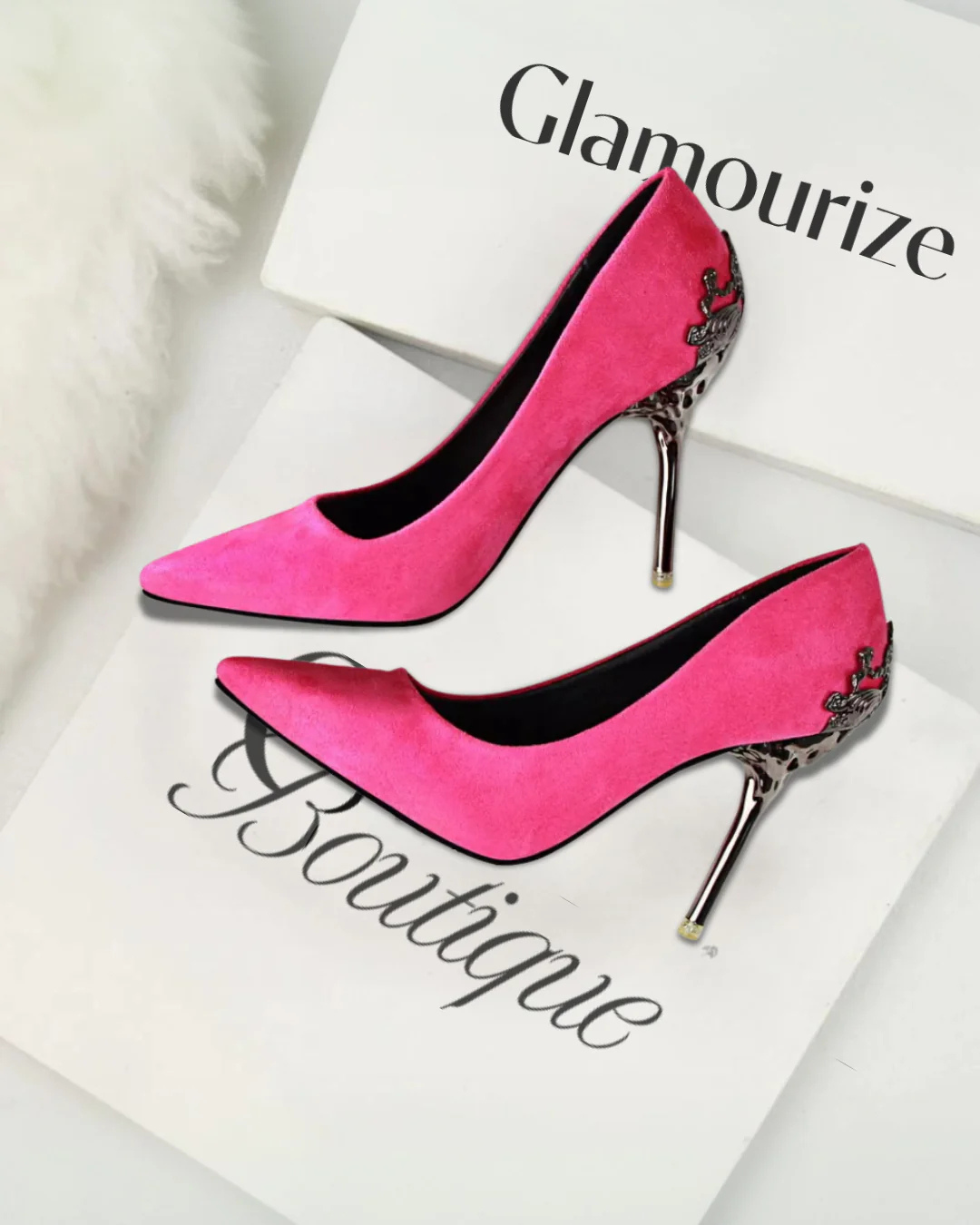 Lumière™ Hollow Suede Heels