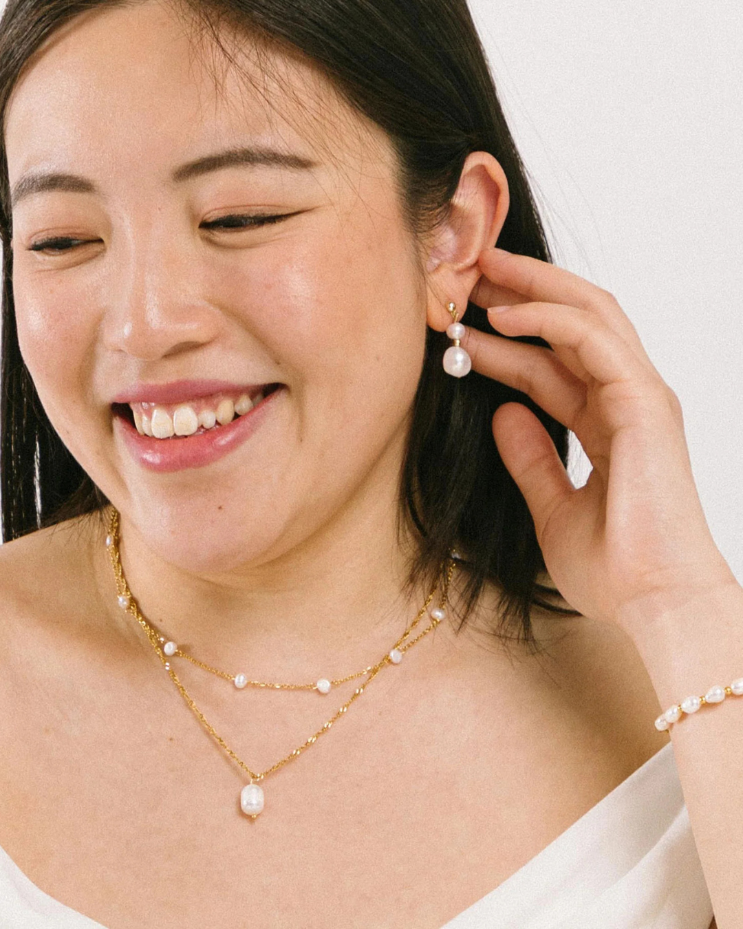 Lucille™ Pearl Link Necklace