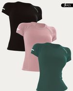 ModernFit™ Seamless Active Tees (3-Pack)