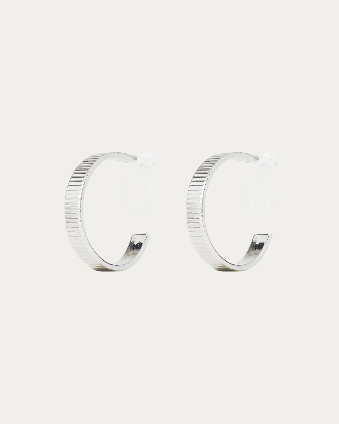 Lunara™ Textured Clip Hoops