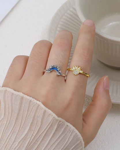 Celestia™ Sun & Moon Ring Set