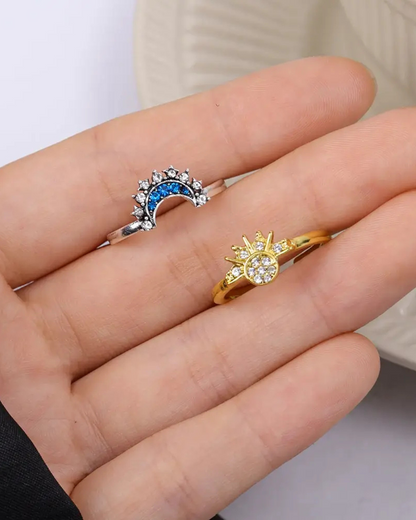 Celestia™ Sun & Moon Ring Set