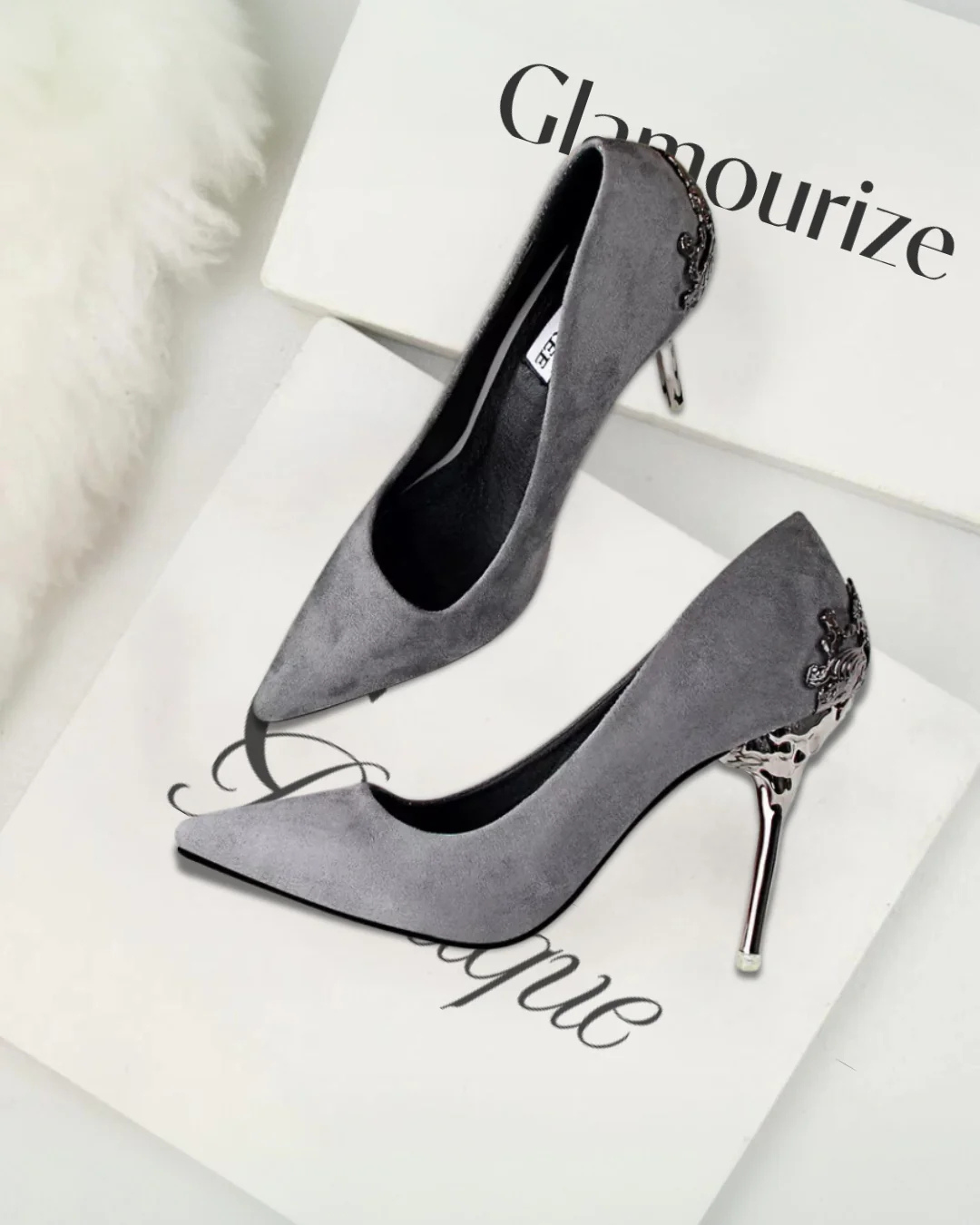 Lumière™ Hollow Suede Heels