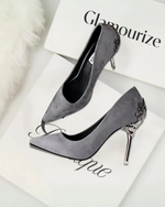 Lumière™ Hollow Suede Heels