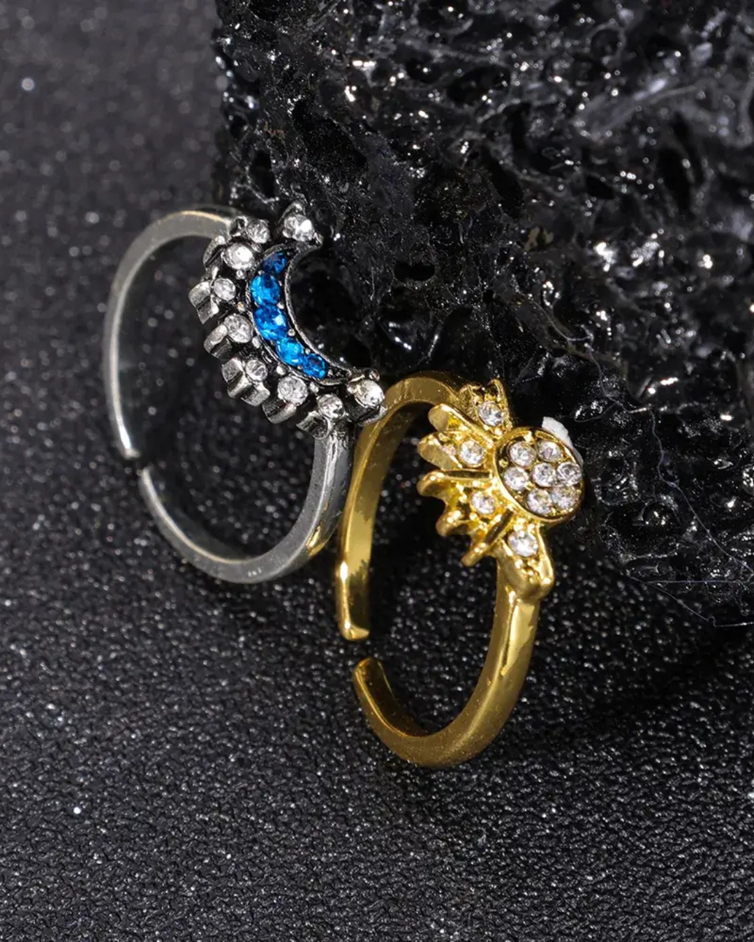 Celestia™ Sun & Moon Ring Set