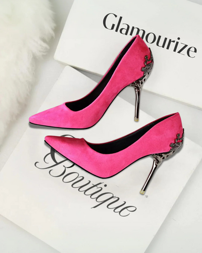 Lumière™ Hollow Suede Heels