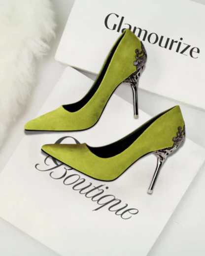 Lumière™ Hollow Suede Heels