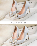 Éclat™ Rhinestone Buckle Heels