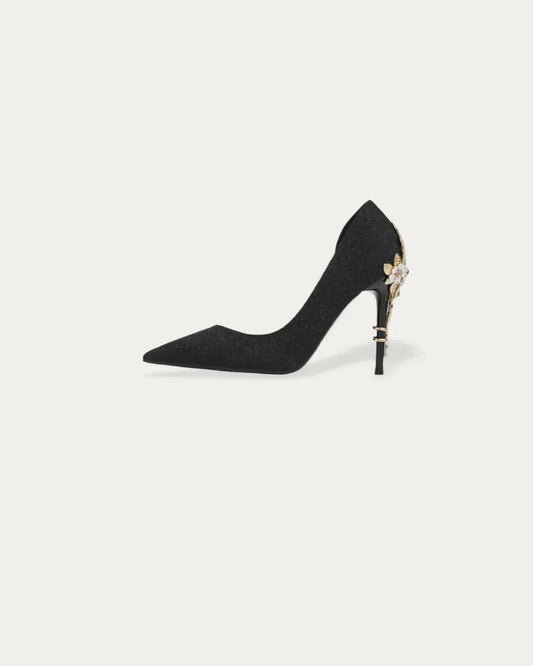 Fleur™ Engraved Metal Heels