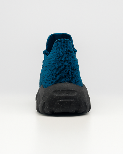 Back heel view of Cobalt OrthoEase Luxe sneaker

