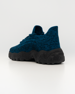 Rear angled view of OrthoEase Luxe Cobalt sneaker