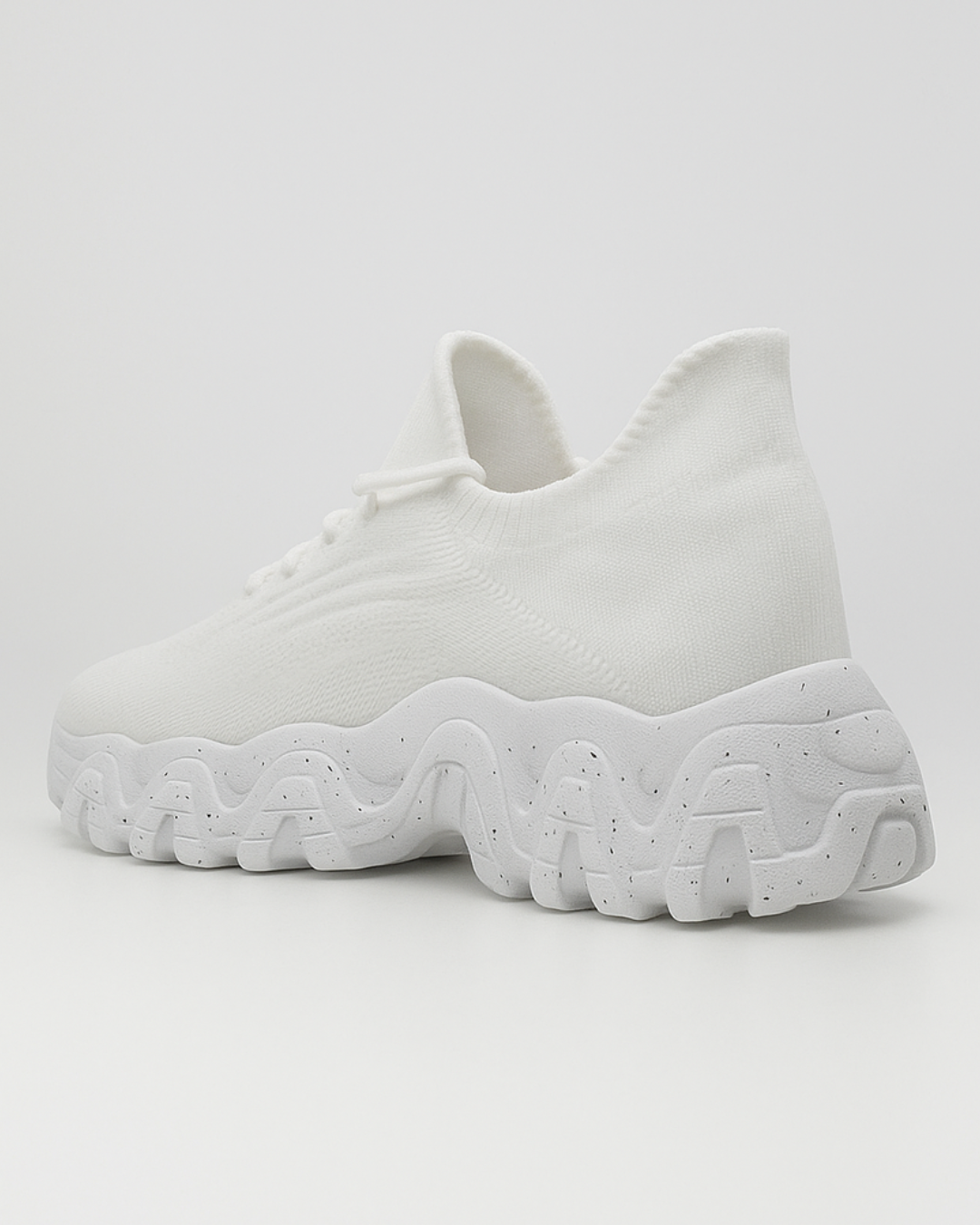 Rear angled view of the OrthoEase Luxe Ice comfort shoe