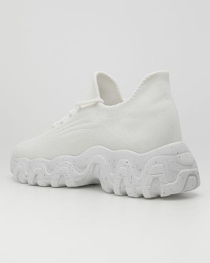 Rear angled view of the OrthoEase Luxe Ice comfort shoe