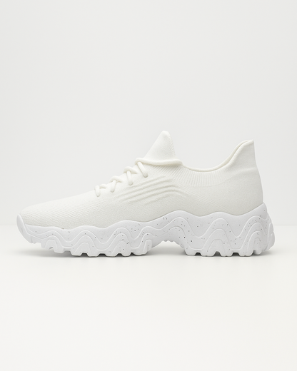 Right side of OrthoEase Luxe Ice walking sneaker for support