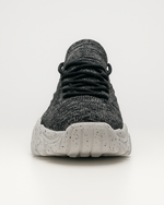 Front view of OrthoEase Luxe Marble orthopedic shoe with white sole