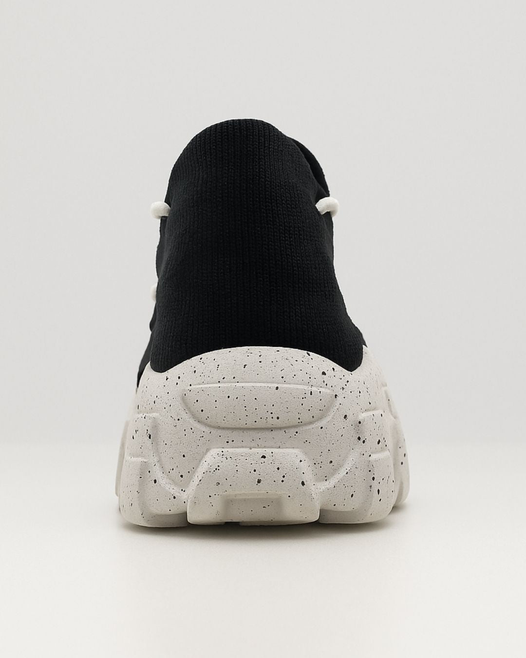 Back heel view of Oreo OrthoEase Luxe shoe