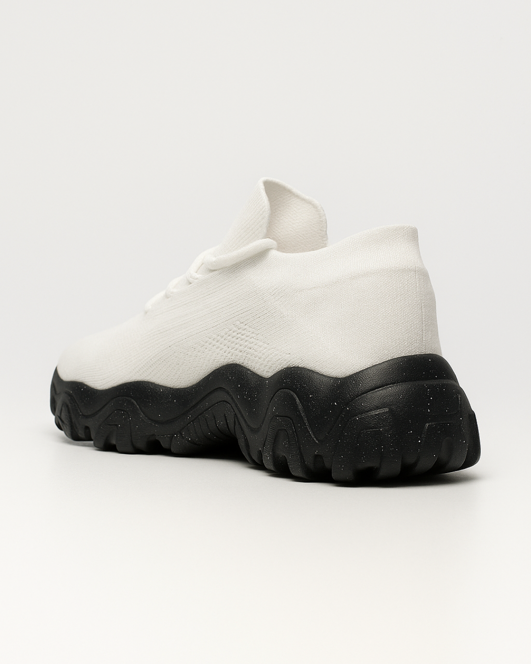 Rear angled view of OrthoEase Luxe Reverse comfort sneakers