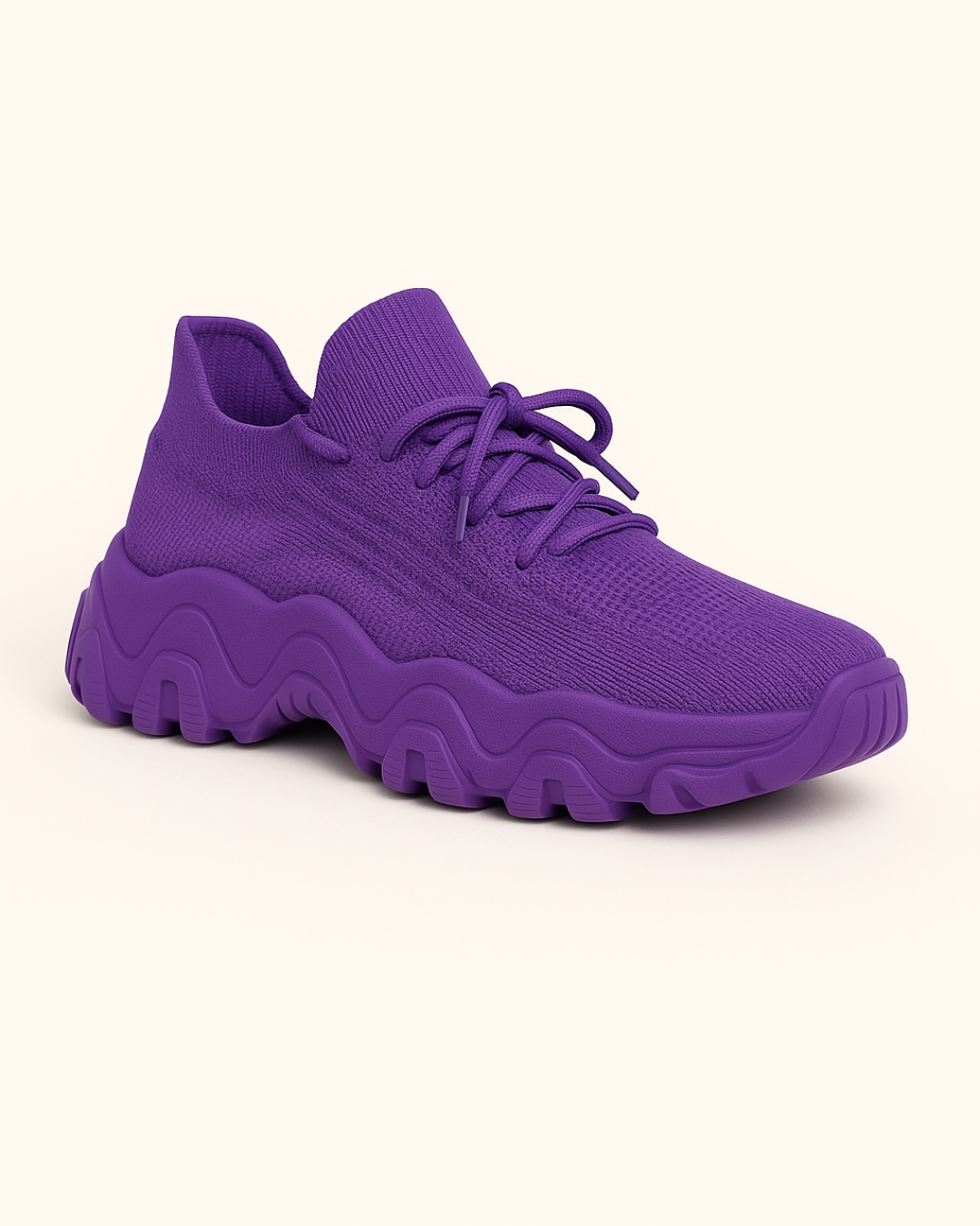 Angled view of OrthoEase Luxe Royal in bold purple tone