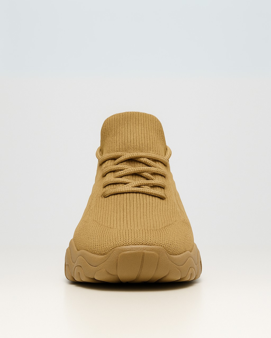 Front view of OrthoEase Luxe Sand with breathable toe area